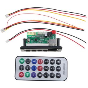 Kebidu 5V 12V Bluetooth 5.0 MP3 Decoder Boord WMA WAV Draadloze Audio Module Kleurenscherm USB TF FM radio Voor Auto Accessoires