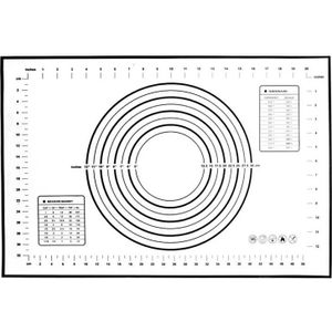 Siliconen Bakken Mat Grote Gebak Mat Non-stick Cake Pizza Kneden Rolling Deeg Mat Bakken Liners met Metingen Bakvormen