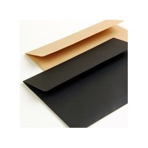 40 Stks/partij Zwart Rood Kraftpapier Europese Stijl Vintage Zaken Envelop Postkaart Enveloppen Voor Wedding Brief 16x11cm