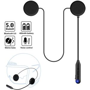 Fodsports Motorhelm Headset Draadloze Bt Hoofdtelefoon Bluetooth 5.0 Stereo Muziek A2DP Luidspreker Met Fm Radio