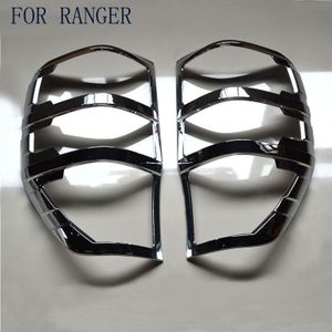 Geschikt Voor Voor Ford Ranger Accessoires Abs Matte Chrome Achterlicht Covers Trim Voor T6 T7 auto Styling Rear Lamp Cover