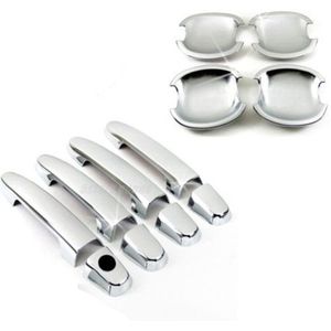 Abs Chrome Deurgreep Cover Bowl Cap Trim Sticker Voor Toyota Corolla 2003 / RAV4 /Camry/highlander/Scion Xa RAV4 Yaris