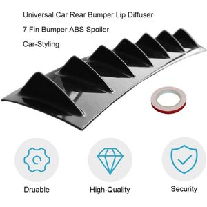 Universal Car Rear Bumper Lip Diffuser 7 Haaienvin Stijl Auto Terug Bumper Spoiler Lip Splitter Auto- styling Abs Plastic