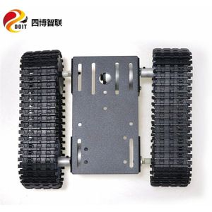 Szdoit Waarde TP101 Aluminium Legering Metalen Robot Tank Chassis Kit Smart Rupsvoertuig 2 Pcs 12V Motoren Diy Voor android