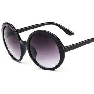 Vintage Ovale Ronde Zonnebril Vrouwen Zonnebril Vrouwelijke Mannelijke Zwart Wit Spiegel Bril Oculos De Sol