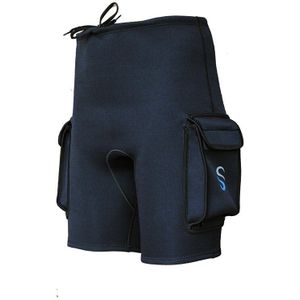 Slinx 3Mm Neopreen Wetsuit Tech Shorts Snorkelen Duikuitrusting Surfen Trunks Dompelpompen Pocket Broek Zwart