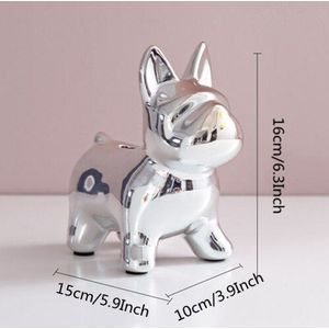 Vilead 16Cm Keramische Puppy Spaarpot Nordic Stijl Hond Desktop Decoratie Creatieve Ornament Huis Dier Ambachten Accessoires