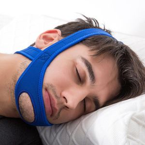 Anti Snore Belt Stop Snurken Chin Strap Vrouw Man Nacht Slapen Aid Gereedschap Snurken Bescherming Kaak Snore Stopper Bandage Een size