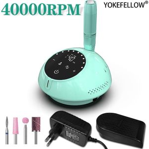 40000Rpm Professionele Manicure Machine Met Hd Lcd Touch Screen Cutter Voor Manicure Gereedschap Elektrische Nail Boor Machine