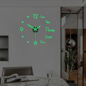 APIELE Silent Simple Pointer 3D digitale wandklok voor