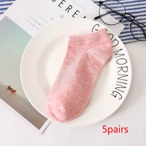 5 Pairs Mannen Vrouwen Mode Snoep Kleur Boot Sokken Toevallige Korte Ankle Boot Low Cut Dames Sokken interessante En Leuke Sokken