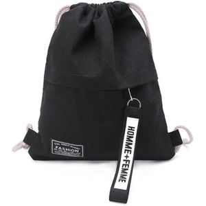 Canvas Trekkoord Rugzak Canvas Storage Pack Rugzakken Pouch Voor School Terug Pack Voor Teen School Canvas Trekkoord Tassen