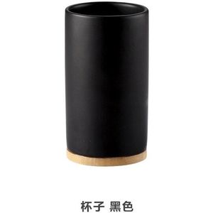 Keramische Bamboe Badkamer Glas Borstelen Cup Badkamer Emulsie Container Keuken Servies Afwasmiddel WF918215