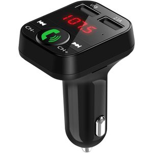 Aansteker Power Car Kit Handsfree Bluetooth Draadloze Fm-zender Lcd MP3 Speler Hoge Snelheid USB2.0 Charger 87.5-108Mhz zwart