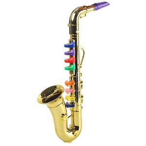 Simulatie 8 Tones Saxofoon Trompet Kinderen Muziekinstrument Toy Party Props G92F