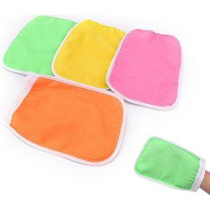 20*14Cm Exfoliërende Hammam Handschoen Scrub Gezicht & Body Verwijderen Mee-eters Cellulitis Massage Mitt Willekeurig Kleur