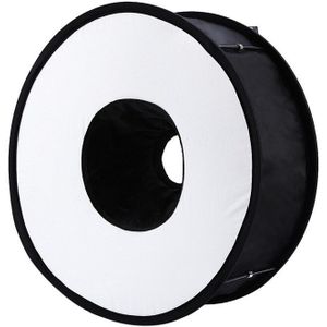 45Cm Opvouwbare Ring Speedlite Flash Diffuser Macro Schieten Ronde Softbox Voor Canon Nikon Sony Pentax Godox Speedlight