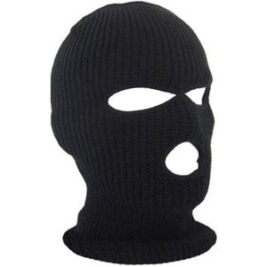 Ski Masker Gebreide Gezicht Cover Winter Bivakmuts Volgelaatsmasker Voor Winter Outdoor Sport Cs Winter Drie 3 Gat Bivakmuts gebreide Muts