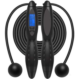 Springtouw Met Elektronische Tellen Smart Overslaan Touw Outdoor Afvallen Calorie Lcd-scherm Draadloze Rope Skipping Fitness Sport