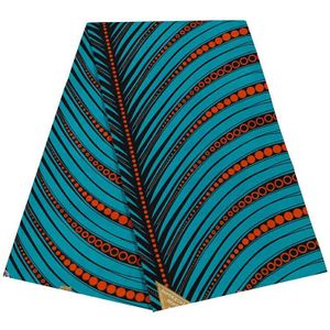 Afrikaanse Ankara Stof Geometrische Patroon Echte Batik Stof Party Avondjurk Diy Naaien Accessoires 6 Yards
