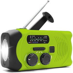 2000Mah Solar Radio Am/Fm Weer Radio Multifunctionele Draagbare Emergency Radio Met Led Zaklamp Zonne Mobiele Power Radio