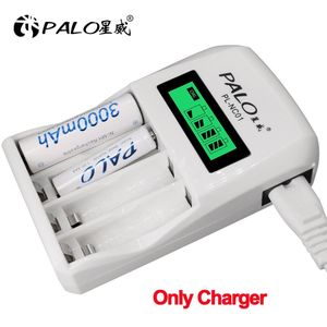 Palo 1.2V Aa Oplaadbare Batterij 1.2V Aaa Oplaadbare Batterijen Met Smart Aa Batterij Oplader Voor 1.2V ni-Mh Aa Aaa Batterij