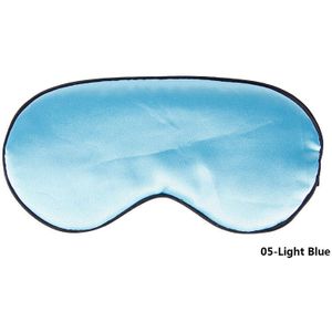 1Pc Pure Zijde Sleep Rest Eye Mask Travel Relax Aid Blinddoeken Eye Aid Blinder Gewatteerde Shade Cover Slapen aid Soft Eye Mask