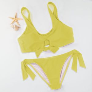 Dame Fuchsia roze geel Bikini set wome Badpak Beachwear Badmode Vrouwen Plus size XXL badpak Zwemmen pak