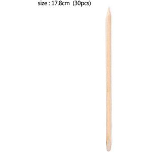 10/30/50 * Orange Wood Sticks Houten Cuticle Pusher Artistieke Nagels Cuticle Remover Oranje Hout Spiesjes Nail art Gereedschap