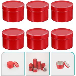 6 Stuks Lege Kaars Blikjes Diy Gezichtscrème Potten Aluminium Kaars Containers