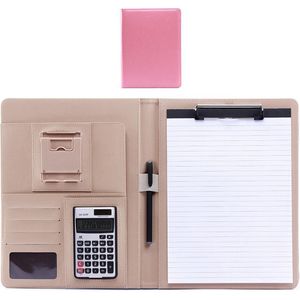 A4 Pu Lederen Klembord Map Multifunctionele Indienen Document Bestand Vergadering Houder