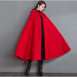 Plus Size Herfst Batwing Party Jassen Hooded Capes Dunne Vrouwen Winter Lange Jas Poncho Vest Chinese Mantel TA2103