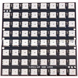 8X8 64 Led Matrix WS2812 Led 5050 Rgb Full-Color Driver Board Voor Arduino