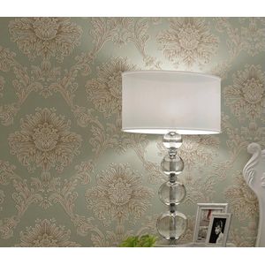 Beibehang non-woven luxe Europese bronzing Damascus behang woonkamer slaapkamer restaurant loopbrug papel de parede