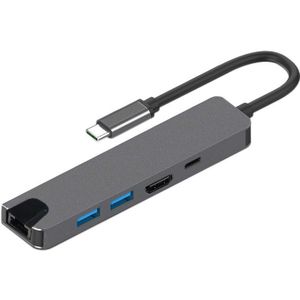 Opq-Type-C Naar Hdmi 5 In 1 Hub Usb Pd Notebook Docking Station Multifunctionele Docking Station Usb hub Voor Pc