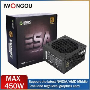 Iwongou 500 Watt Voeding Voor Pc 12V Psu Nominale 350W Max 450W Voor Amd Atx Gaming voeding Voor Desktop Computer