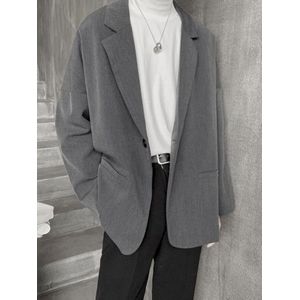 Oversized Blazers Vrouwen Mannen Jasje Koreaanse Hong Kong Stijl Lente/Herfst Top 2022 Losse Retro Lente/Herfst enkele Knop