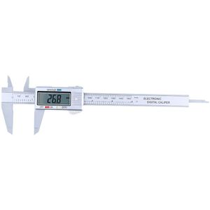 Schuifmaat 0-150Mm 6 Inch Meetinstrument Plastic Lcd Digitale Elektronische Carbon Fiber Heerser Gauge Micrometer