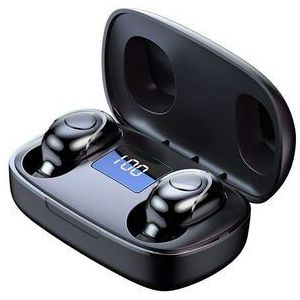 Tws Draadloze Bluetooth Koptelefoon 6D Hifi Stereo Bass Sport Headset Waterdicht Noise Cancelling Handsfree Met Mic Led Display