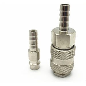 1 paar fittingen voor luchtcompressor hoge druk connector Koppeling EU Type Hoogwaardige Quick push in connector