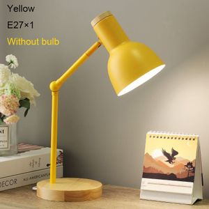 Moderne Tafellamp Voor Slaapkamer Bedlampje Nordic Led Bureaulamp Kids Student Studie Leeslamp Kantoor Bureaulamp E27 Ons eu Plug