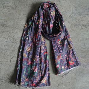 Johnature Herfst Winter Mode Retro Print Chinese Style Warm Sjaals Eenvoudige Comfortabele All-Match Vrouwen Lange Sjaal