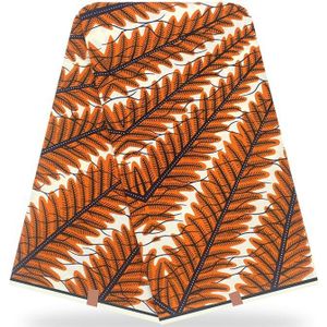 Afrikaanse Zijde Wax Stof Digital Printing Satijn Wax Stof Voor Jurk Afrikaanse Wax Zijde Stof Set Voor Party jurk 6 Yards
