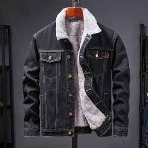 Mannen Winter Dikke Jeans Jacket Casual Warme Denim Jas Koreaanse Kleding Windjack Uitloper Mannelijke Cowboy Jas Plus Size5XL