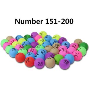 50Pcs 2.4g Kleurrijke Entertainment Ping Pong Ballen Met Nummer Pingpong Bal Voor Loterij Game Reclame En Loterij