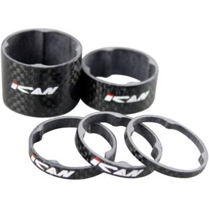 Ican Super Light Bike Carbon Spacer 2X5 Mm/3 Mm/15 Mm/25 Mm 3k-glossy carbon Fiets Spacer Ican SC02-SL