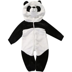 Baby Jongens Meisjes Ropmers Kids Warm Panda Animal Pyjama Algehele Peuter Thicken Nachtkleding Kleding Baby Jumpsuit0-3Y
