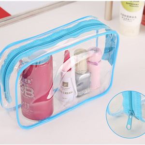 Aankomst Transparante Cosmetische Tas Vrouwen Reizen Makeup Organizer PVC Case voor Cosmetica Casual Rits Tas Organizer Necessaire