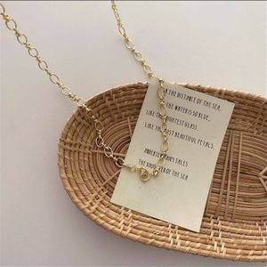 Aomu Koreaanse Retro Transparante Muti Kralen Ketting Glazen Parel Ketting Voor Vrouwen Mannen Party Streetwear Sieraden