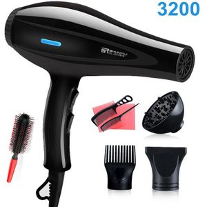 Ionic Haardrogers Borstel Stijltang Voor Warm En Koud Föhn Antislip Professionele Föhn Met Nozzle 210V-240V Stille
